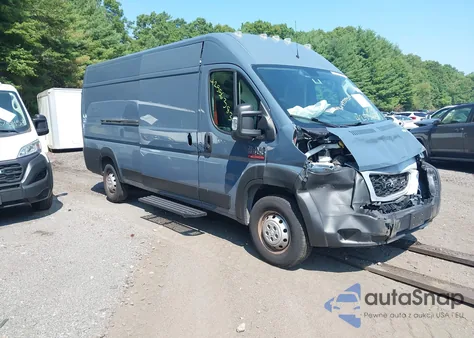 2020 Ram Promaster 3500 Cargo Van High Roof 159 Wb Ext from USA, damaged, VIN 3C6URVJG0LE124871